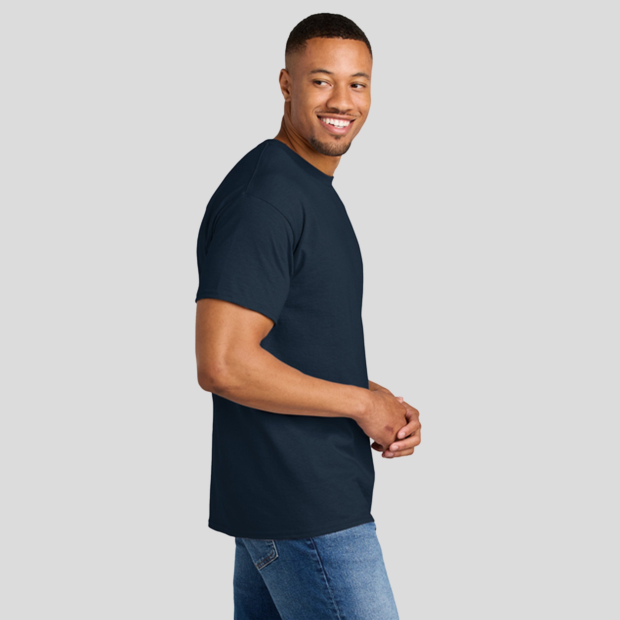 Gildanยฎ DryBlendยฎ 50 Cotton/50 Poly T-Shirt | Dark Navy