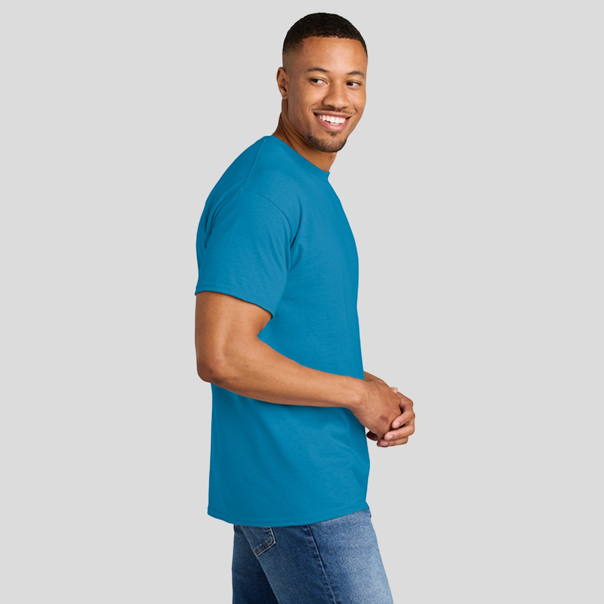 Gildanยฎ DryBlendยฎ 50 Cotton/50 Poly T-Shirt | Sapphire