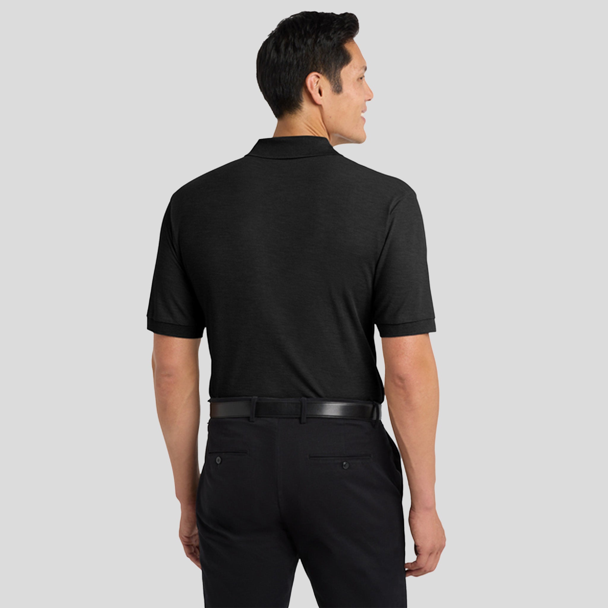 Silk Touchβ’ Polo with Pocket | Black