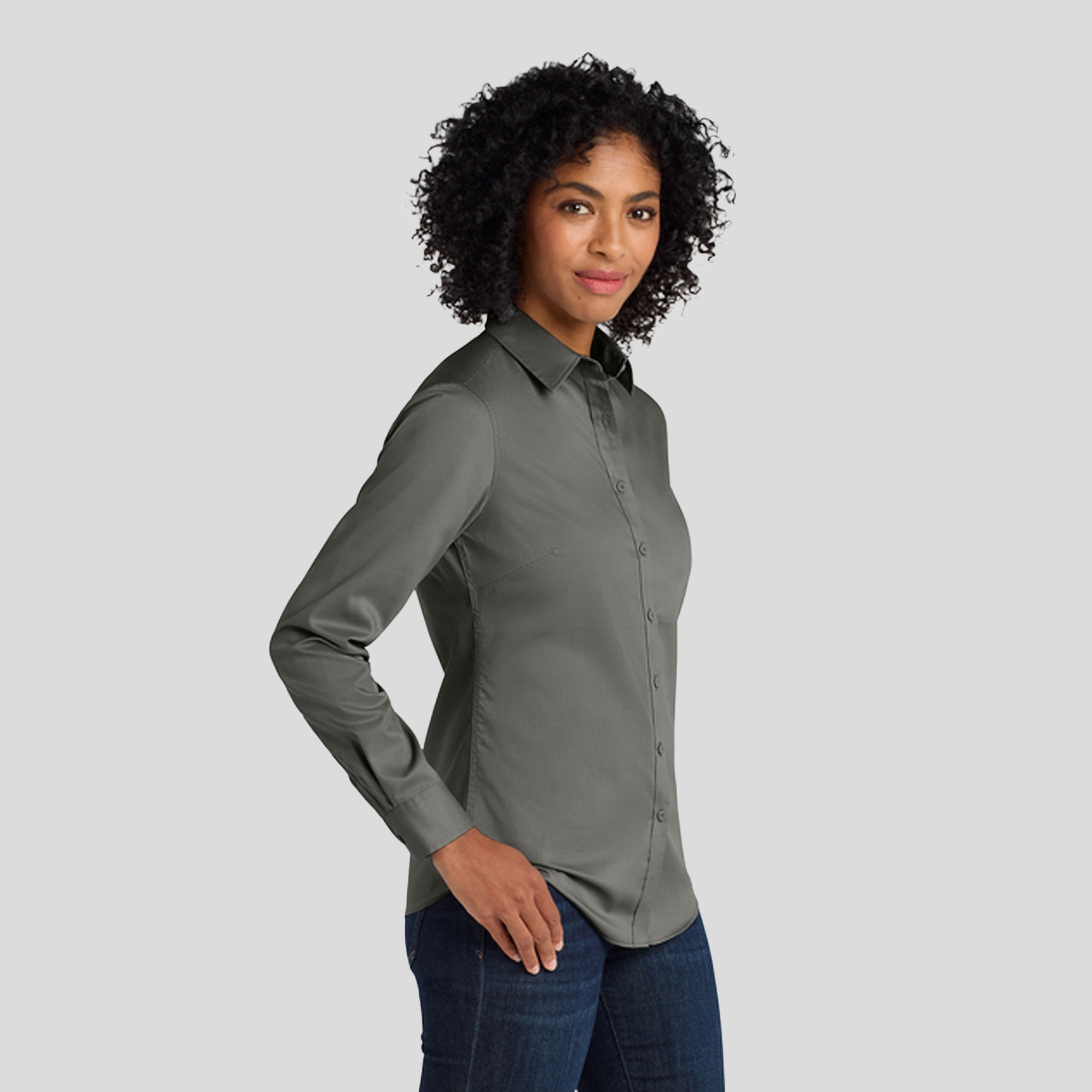 Women's SuperProβ’ Twill Shirt | Sterling Grey