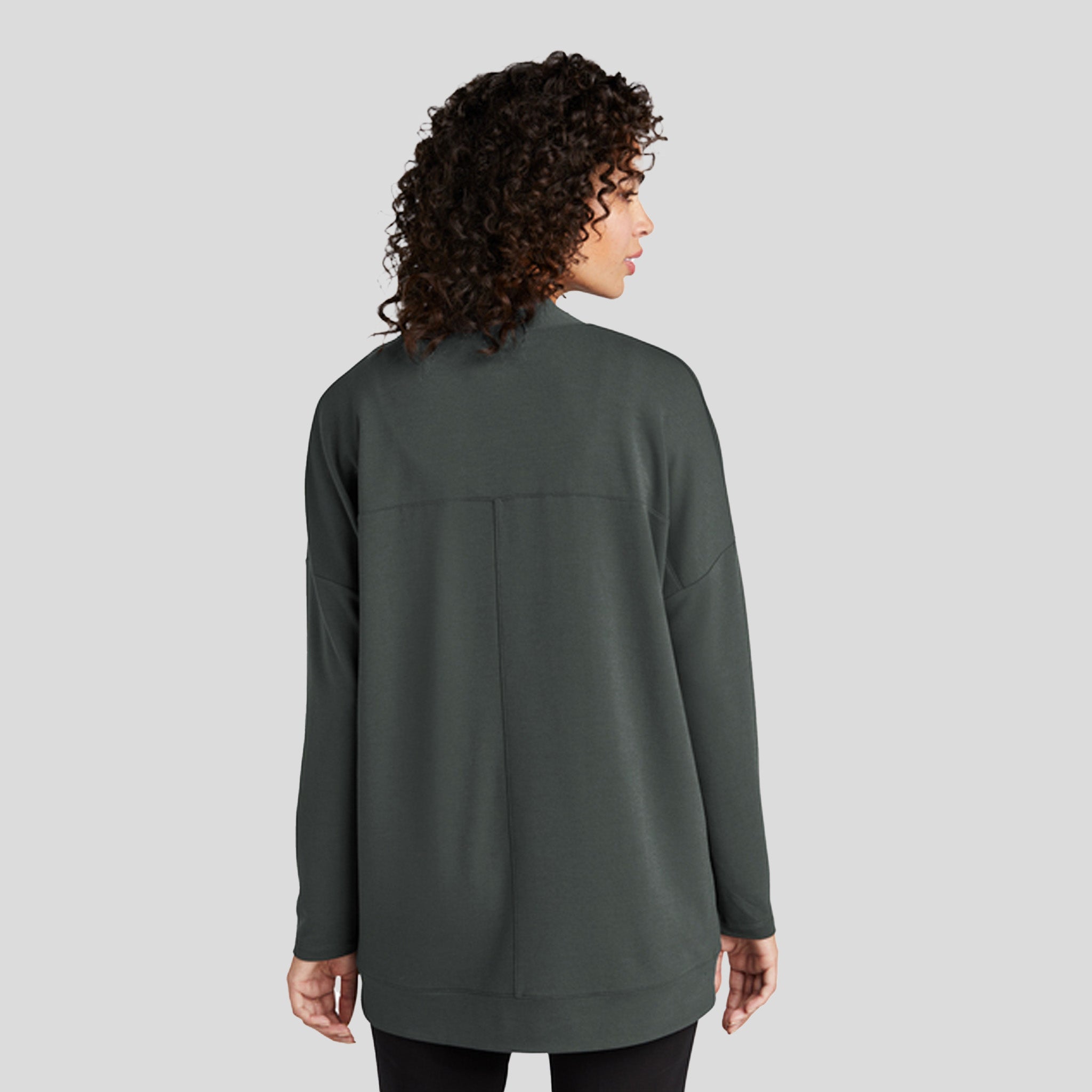 Women’s Stretch Open-Front Cardigan | Anchor Grey