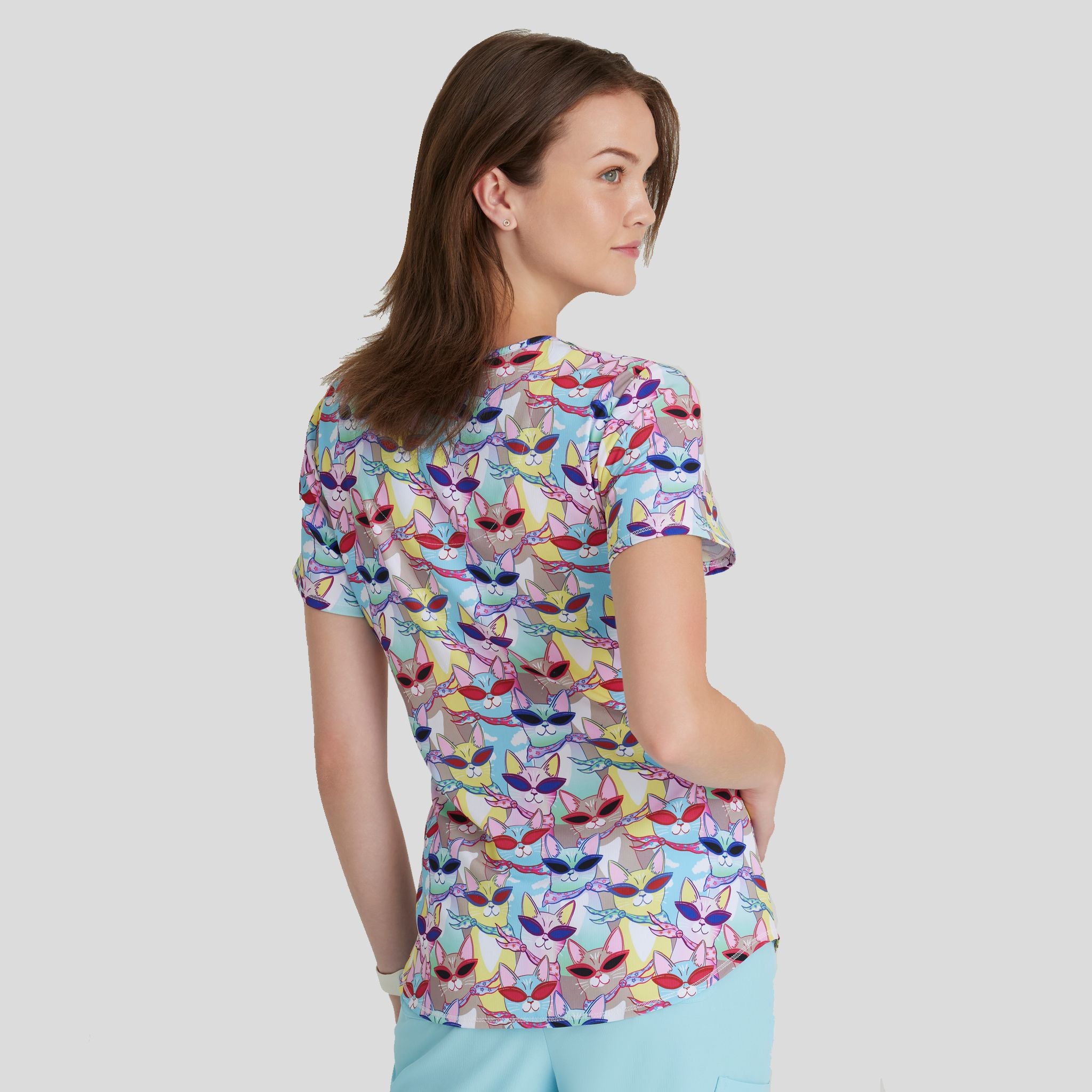Essence Print Top | Windy Kitty