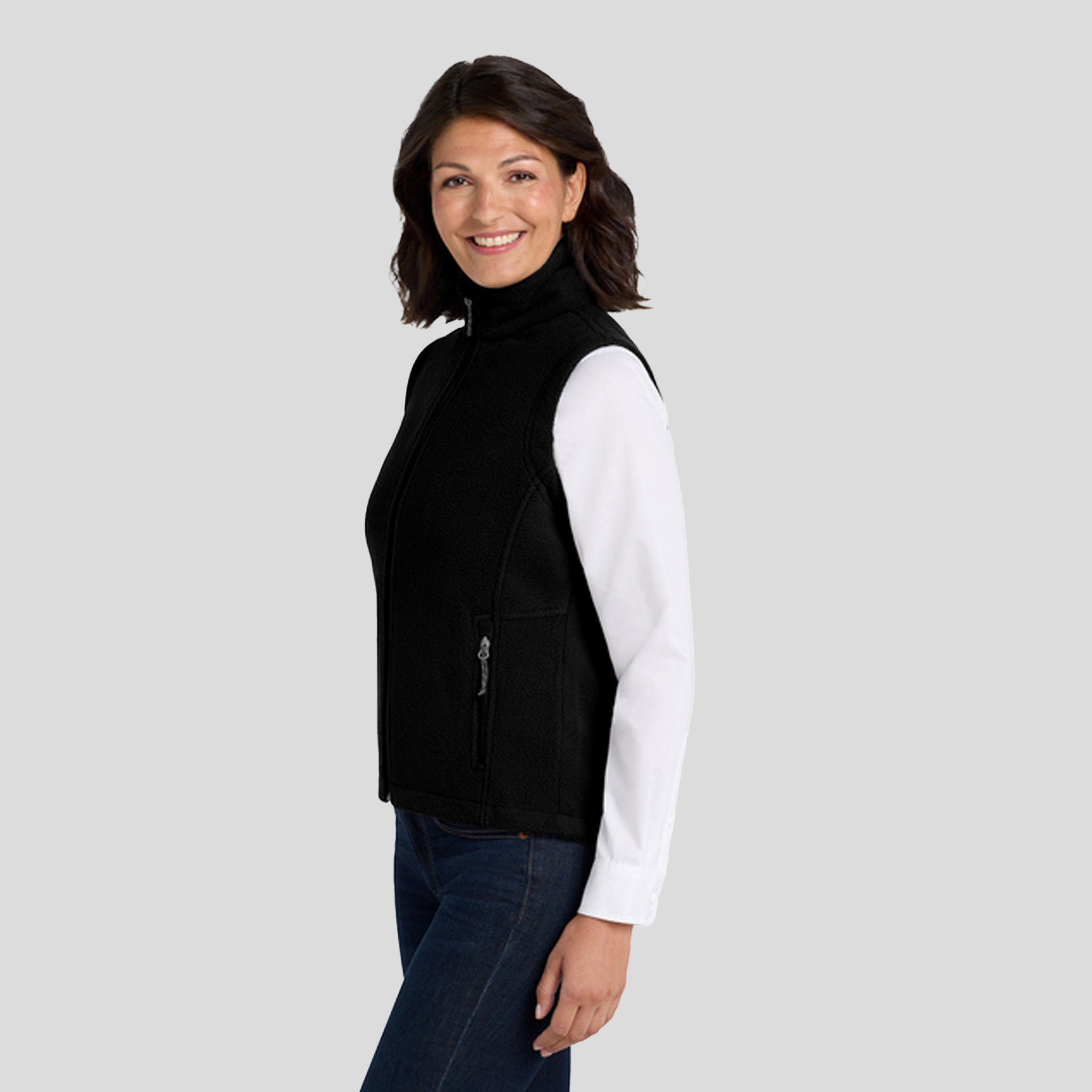 Women's Value Fleece Vest | Black