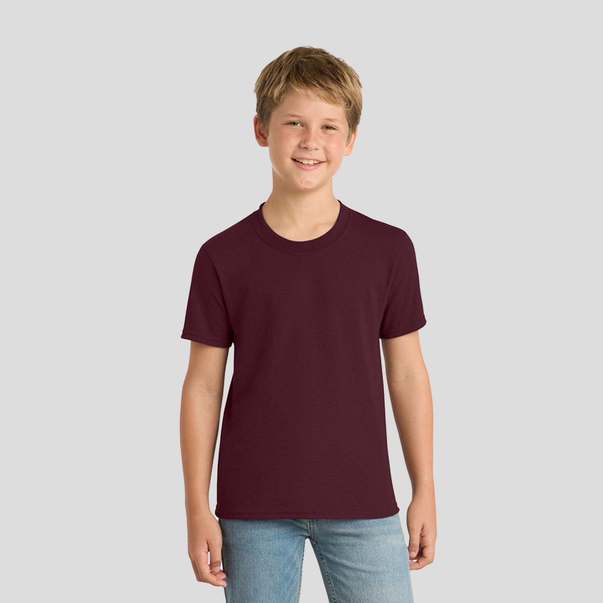 Youth Core Blend Tee | Athletic Maroon